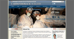Desktop Screenshot of cardiothoracicsurgery.wustl.edu