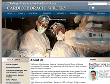 Tablet Screenshot of cardiothoracicsurgery.wustl.edu