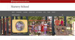 Desktop Screenshot of nurseryschool.wustl.edu