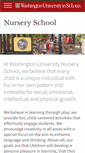 Mobile Screenshot of nurseryschool.wustl.edu