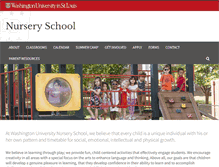 Tablet Screenshot of nurseryschool.wustl.edu