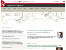 Tablet Screenshot of linguistics.wustl.edu