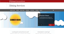 Desktop Screenshot of diningservices.wustl.edu