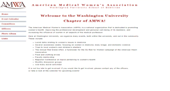 Desktop Screenshot of amwa.wustl.edu