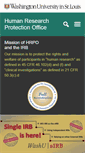Mobile Screenshot of hrpo.wustl.edu