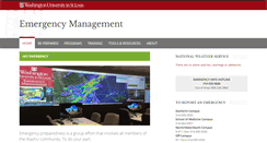 Desktop Screenshot of emergency.wustl.edu