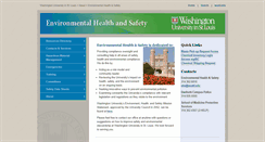 Desktop Screenshot of ehs.wustl.edu