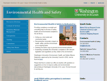 Tablet Screenshot of ehs.wustl.edu