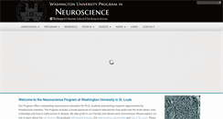Desktop Screenshot of neuroscience.wustl.edu