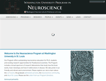 Tablet Screenshot of neuroscience.wustl.edu
