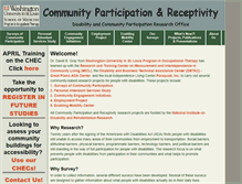 Tablet Screenshot of communityparticipation.wustl.edu