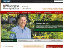 Tablet Screenshot of alumni.wustl.edu