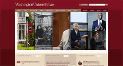 Desktop Screenshot of law.wustl.edu