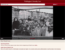 Tablet Screenshot of law.wustl.edu