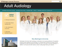 Tablet Screenshot of hearing.wustl.edu