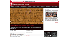 Desktop Screenshot of classics.artsci.wustl.edu