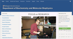 Desktop Screenshot of biochem.wustl.edu