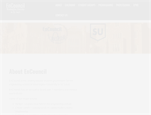 Tablet Screenshot of encouncil.wustl.edu