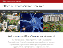 Tablet Screenshot of neuroscienceresearch.wustl.edu