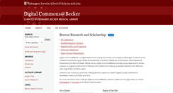 Desktop Screenshot of digitalcommons.wustl.edu