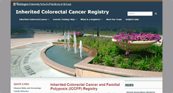 Desktop Screenshot of colorectalregistry.wustl.edu