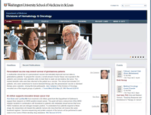 Tablet Screenshot of hematology.wustl.edu