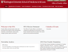 Tablet Screenshot of facultyaffairs.wusm.wustl.edu