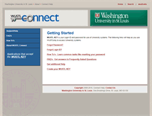 Tablet Screenshot of connecthelp.wustl.edu