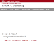 Tablet Screenshot of bme.wustl.edu