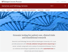 Tablet Screenshot of gps.wustl.edu
