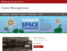 Tablet Screenshot of eventmanagement.wustl.edu