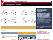 Tablet Screenshot of chemistry.wustl.edu
