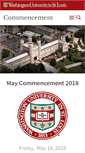 Mobile Screenshot of commencement.wustl.edu