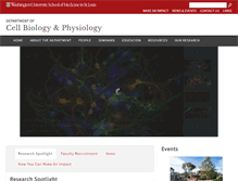 Tablet Screenshot of cellbiology.wustl.edu