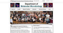 Desktop Screenshot of microbiology.wustl.edu