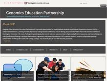 Tablet Screenshot of gep.wustl.edu