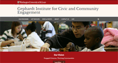 Desktop Screenshot of gephardtinstitute.wustl.edu