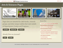 Tablet Screenshot of pages.wustl.edu
