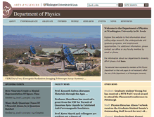 Tablet Screenshot of physics.wustl.edu