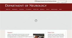 Desktop Screenshot of neuro.wustl.edu