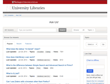 Tablet Screenshot of libanswers.wustl.edu