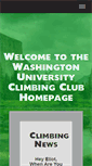 Mobile Screenshot of climbing.wustl.edu
