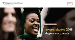 Desktop Screenshot of graduateschool.wustl.edu