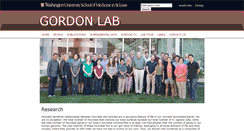 Desktop Screenshot of gordonlab.wustl.edu