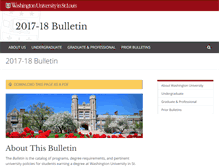 Tablet Screenshot of bulletin.wustl.edu