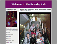 Tablet Screenshot of beverleylab.wustl.edu